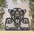 Personalized Panther Animal Metal Sign With LED Lights Custom Panther Animal Metal Sign Birthday Gift Panther Animal Sign