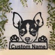 Personalized Chihuahua Dog Metal Sign Art Custom Chihuahua Dog Metal Sign Father's Day Gift Pets Gift Birthday Gift