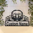 Personalized American Bald Eagle Metal Sign Art Custom American Bald Eagle Metal Sign Animal Funny Father's Day Gift Pet Gift