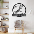 Personalized Mantis Monogram Metal Sign Art Custom Mantis Metal Sign Mantis Gift Mantis Custom Home Decor