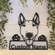 Personalized Bull Terrier Dog Metal Sign Art Custom Bull Terrier Dog Metal Sign Bull TerrierDog Home Decor Animal Funny