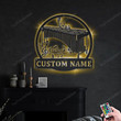 Personalized Marimba Music Metal Sign With LED Lights Custom Marimba Music Metal Sign Birthday Gift Marimba Music Sign