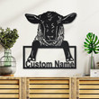 Personalized Sheep Animal Metal Sign With LED Lights, Custom Sheep Metal Sign, Sheep Animal Custom Home Decor, Sheep Animal Sign
