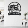 Personalized Barracudas Fishing Fish Pole Metal Sign Art Custom Barracudas Fishing Metal Sign Fishing Lover Home Decor Fishing Gift