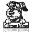 Personalized Silichem Terrier Dog Metal Sign With LED Lights Custom Silichem Terrier Dog Sign Birthday Gift Silichem Terrier Sign