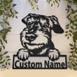 Personalized Silichem Terrier Dog Metal Sign With LED Lights Custom Silichem Terrier Dog Sign Birthday Gift Silichem Terrier Sign