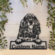 Personalized Cocker Spaniel Dog Metal Sign Art Custom Cocker Spaniel Dog Metal Sign Dog Gift Birthday Gift Animal Funny