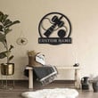Personalized Kendama Monogram Metal Sign Art , Custom Kendama Metal Sign, Kendama Lover Sign Decoration For Living Room