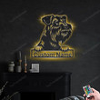 Personalized Tsverkshnautser Dog Metal Sign With LED Lights Custom Tsverkshnautser Sign Dog Lover Dog Sign