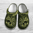 Personalized Green Skull Weed Cannabis Crocs Clog Shoesfor Men Women Marijuana 420 Weed Day Gifts Ht