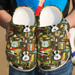 Music Pattern Crocs Clog Shoes