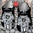 Football Crocs Personalized LV Raiders Team Helmets Clog Shoes