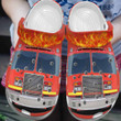 Big Fire Truck Fan Croc Shoes Men Women - Vehicle Firefighter Clog Gifts For Father Day