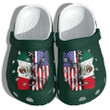 Mexico America Flag Crocs Crocband Clog Shoes