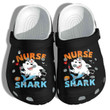 Halloween Nurse Shark Boo Costume Crocs Crocband Clogs Shoes