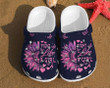 Fight Like A Girl Sunflower Cancer Breast Unisex Crocs Clog Shoes