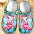 Flamingo Hawaiian Shoes - Beauty Flower Outdoor Shoes Birthday Gift For Women Girl Grandma Mother Sister Daughter