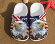 Eagle America Flag Crocs Gift For Fan Crocs Rubber Crocs Clog Shoes Comfy Footwear