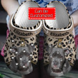 Dog Crocs - Pitbull Lovers Personalized Clogs Shoes With Leopard Pattern For Men And Women
