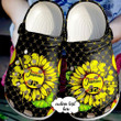 Softball Personalized Sunflower Love 102 Gift For Lover Rubber Crocs Clog Shoes Comfy Footwear