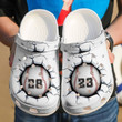 Baseball Personalized Breaking Wall Crocs Classic Clogs Shoes