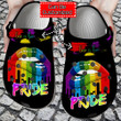 Personalized Lgbt Crocs - Pride Lips Love Is Lgbt Rainbow Clog Shoes For Men And Women