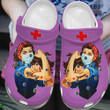 Awesome Nurse Shoes - Super Hero Nurse Custom Shoe Birthday Gift For Women Girl Mother Daughter Sister