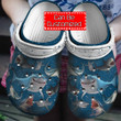Animal Crocs - Personalized Blue Shark Lovers Clog Shoes For Men And Women