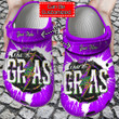 Carnival Crocs - Personalized Mardi Gras Leopard Lightning Clog Shoes For Men And Women