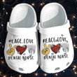 Dental Nurse Shoes Crocs Mothers Day Gifts Women - Peace Love Nurse Croc Shoes Gifts Daughter