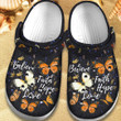 Believe Faith Hope Love Shoes - Butterfly Custom Shoes Gift For Women Girl Grandma Mother Daughter Sister