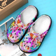 Butterfly Hippie Personalized 3 Gift For Lover Rubber Crocs Clog Shoes Comfy Footwear