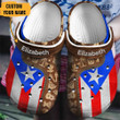 Puerto Rico Puerto Rican Flag And Symbols Zipper Gift For Fan Classic Water Rubber Crocs Clog Shoes Comfy Footwear