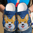 Corgi Dog Animal Rubber Crocs Clog Shoes Comfy Footwear