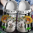 Goat Sunflower Gift For Lover Rubber Crocs Clog Shoes Comfy Footwear