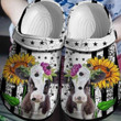 Cow Flowers Rubber Crocs Clog Shoes Comfy Footwear