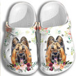 Funny Dog Crocs Shoes Puppy Flower Crocbland Clogs Gifts For Schoolgirl