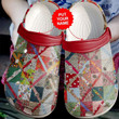 Colorful Crocs - Quilting Vintage Clog Shoes For Men And Women