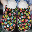 Baking Colorful Cupcakes 5 Gift For Lover Rubber Crocs Clog Shoes Comfy Footwear