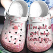 Im Just A Girl Who Loves Pigs Rubber Crocs Clog Shoes Comfy Footwear