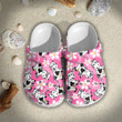 Cute Cow Flowers 102 Gift For Lover Rubber Crocs Clog Shoes Comfy Footwear