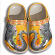 Elephant Artist Croc Shoes Women - Hippie Shoes Crocbland Clog Birthday Gifts For Niece Daughter