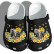 Elephant Sunflower Cute Custom Shoes Autism Awareness Gifts - Cute Elephant Love Hope Awareness Cancer Outdoor Shoes Gift