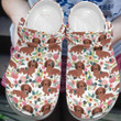 Dachshund Dog Pattern 5 Gift For Lover Rubber Crocs Clog Shoes Comfy Footwear