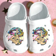 Hippe Rainbow Lip Peace Shoes Crocs - Hippie Girl Whisper Words Croc Shoes Gifts Women Girls