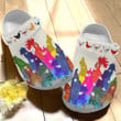 Water Color Rooster Croc Shoes For Birthday Day Girl - Colorful Chicken Shoes Crocbland Clog Gifts For Daughter Niece