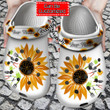 Gardener Crocs - Personalized Gardener Sunflower Clog Shoes For Men And Women