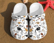 Cat Pattern Gift For Lovers Classic Water Rubber Crocs Clog Shoes Comfy Footwear
