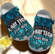 Custom Name Crazy A Proud X-Ray Tech Gift For Lover Rubber Crocs Clog Shoes Comfy Footwear