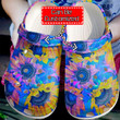 Hippie Crocs - Hippie Sunflower Colorful Clog Shoes For Men And Women